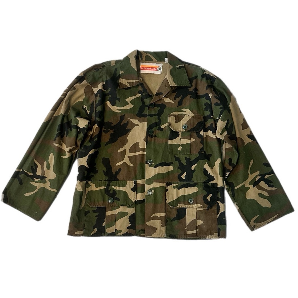 Vintage Winchester Camo Field Jacket | Men’s Large | 90s Cotton Utility Jacket